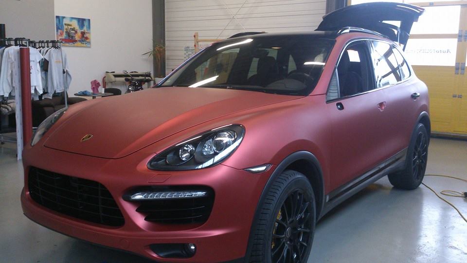 Porsche Cayenne-vollverklebung-folie statt lack - schwarz …