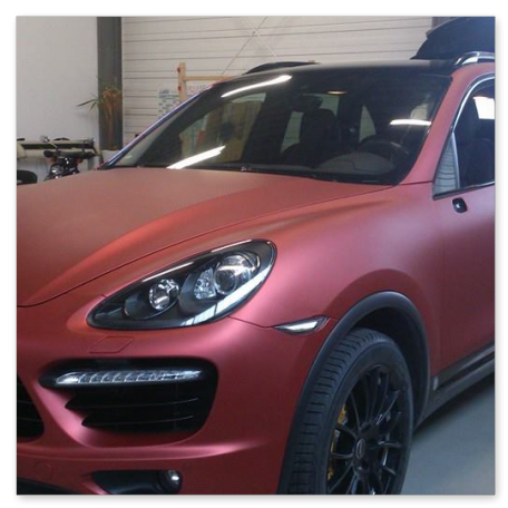 Porsche Cayenne-vollverklebung-folie statt lack - schwarz …